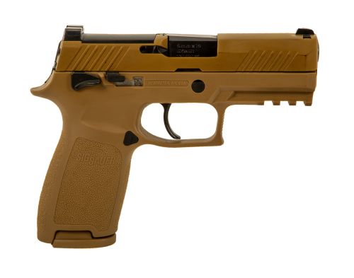 Used Sig Sauer M18 9MM, 2 Magazines, FDE, Factory Box